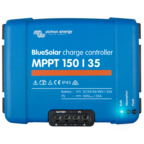 Контроллер заряда BlueSolar MPPT 150/35 (35A, 12/24/48V, IP65, MPPT 15-150В) Victron Energy